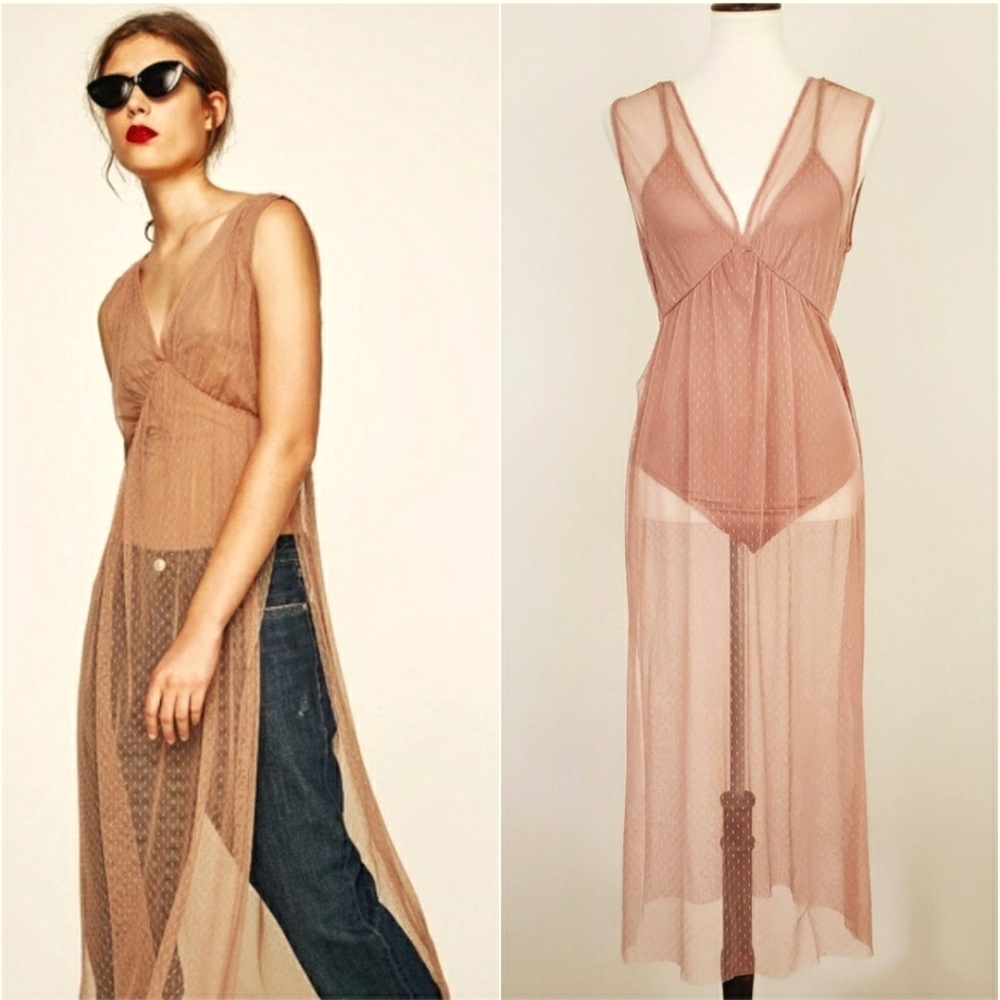 Zara Nude Bodysuit/Dress